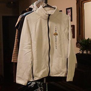 Iowa Hawkeye Tigerhawk Zip Up Jersey White Junior Medium